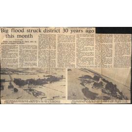 Big flood struck district 30 years ago this month