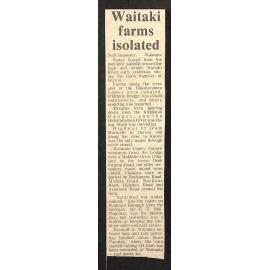 Waitaki farms isolated