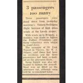 3 passengers too many