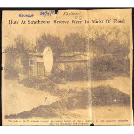 Huts At Stratheona Reserve Were In Midst Of Flood