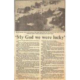 'My God we were lucky'