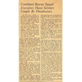 Combined Rescue Squad Evacuates Those Settlers Caught By Floodwaters