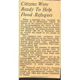 Citizens Were Ready To Help Flood Refugees