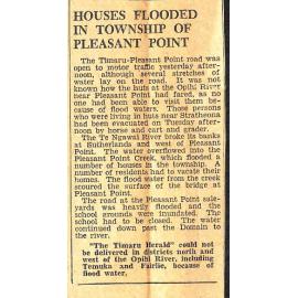 Houses Flooded In Township Of Pleasant Point