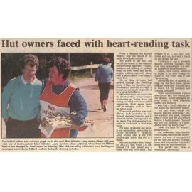 Hut owners faced with heart-rending task