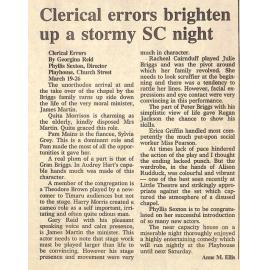 Clerical errors brighten up a stormy SC night