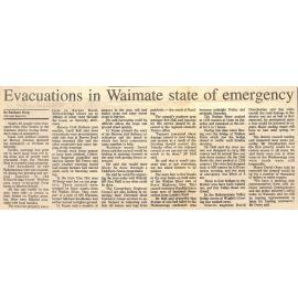Evacuations in Waimate state of emergency