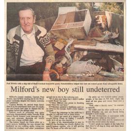Milford's new boy still undeterred