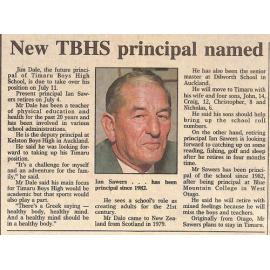 New TBHS principal named