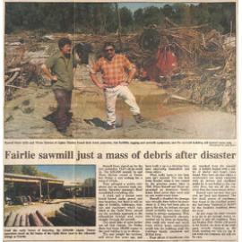 Fairlie sawmill just a mass of debris after disaster