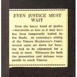 Even justice must wait