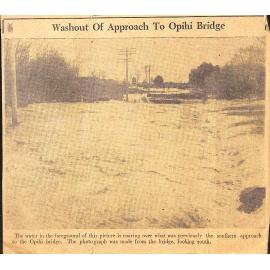 Washout of Approach To Opihi Bridge