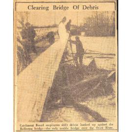 Clearing Bridge Of Debris