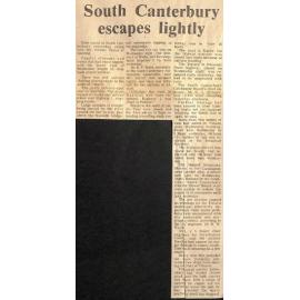 South Canterbury escapes lightly