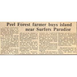 Peel Forest farmer buys island near Surfers Paradise