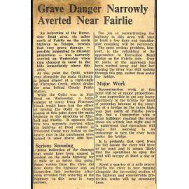 Grave Danger Narrowly Averted Near Fairlie