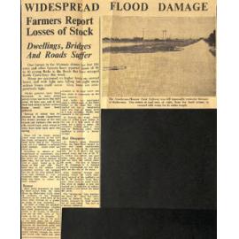 Widespread Flood Damage: Farmers Report Losses of Stock, Dwellings, Bridges And Roads Suffer