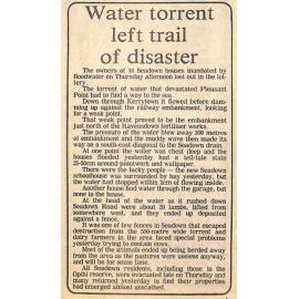 Water torrent left trail of disaster