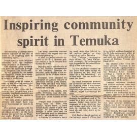Inspiring community spirit in Temuka