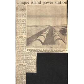 Unique island power station