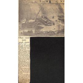 Ohau canal inlet work starts