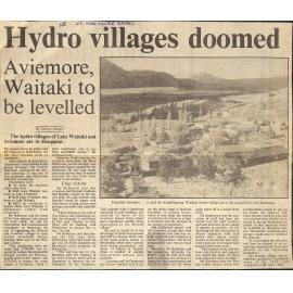 Hydro village doomed: Aviemore, Waitaki to be levelled