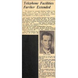 Telephone Facilities Further Extended