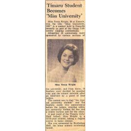 Timaru Student Becomes 'Miss University'