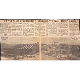 52 years of construction changes Waitaki River's face