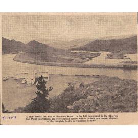 The view across Benmore Dam