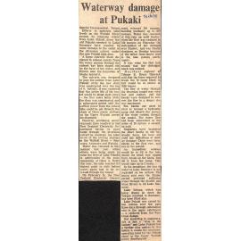 Waterway damage at Pukaki