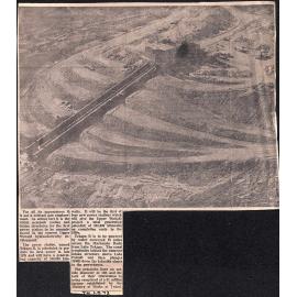 Initial penstock section and intake structures for Tekapo B
