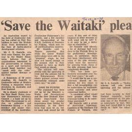  'Save the Waitaki' plea