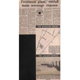 Treatment plant, outfall main sewerage expense / The proposed scheme / The present method