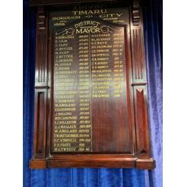 Mayoral honours board