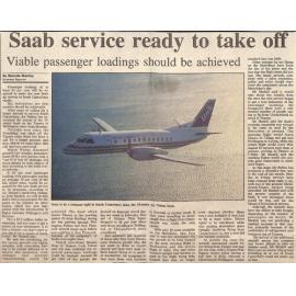 Saab service ready to take off, Viable passenger loadings should be achieved