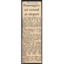 Passengers set record at airport