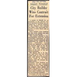 Airport Terminal: City Builder Wins Contract For Extension