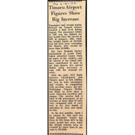 Timaru Airport Figures Show Big Increase