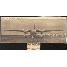 NAC Friendship at Timaru Airport