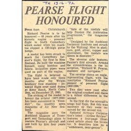 Pearse Flight Honoured