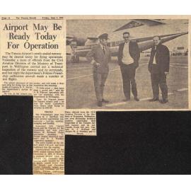 Airport May Be Ready For Operation Today