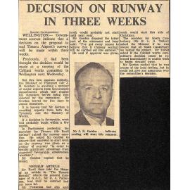 Decision On Runway In Three Weeks