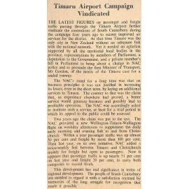 Editorial: Timaru Airport Campaign Vindicated