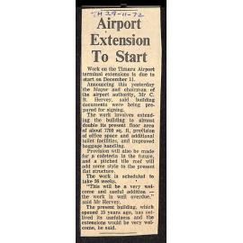 Airport Extension To Start