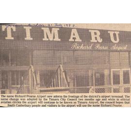 Timaru Richard Pearse Airport
