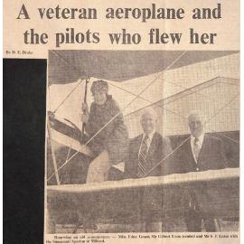 A veteran aeroplane and the pilots who flew her