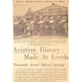 Aviation History Made At Levels, Thousands Attend Official Opening