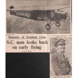 Memories of Southern Cross: SC man looks back on early flying