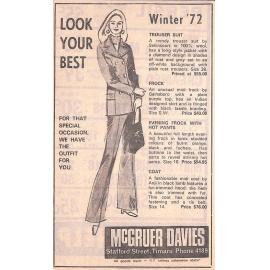 McGruer Davies advertisement